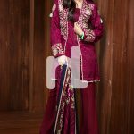 Red Color 3 Piece Linen Unstitched Pakistani Pret Wear Available For Shopping Online On Discount Rate At Sale By Nishat Linen Winter Collection 2017.