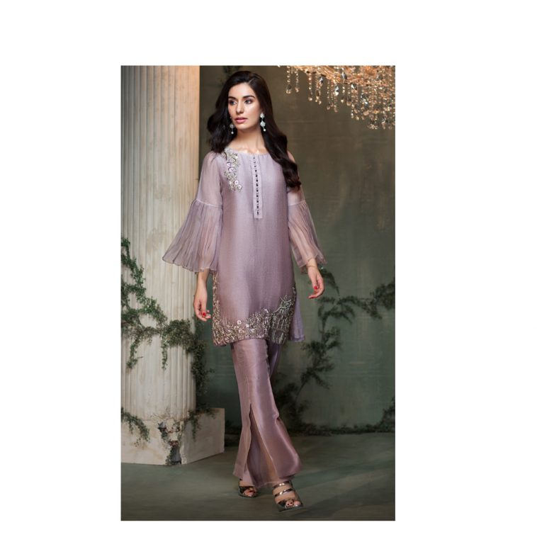 Buy This Cotton Net Pakistani Designer Dress By Native.Pk Fall Collection 2017. This Dress By Native.Pk Fall Collection 2017 Is In Smoked Lavender Color With Multihead Embroidery And Hand Embellishment.