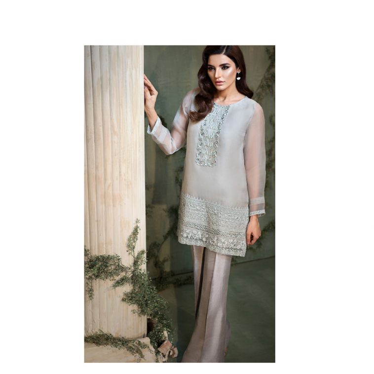 LILT Ready To Wear By Native.Pk Fall Collection 2017 In Grey Color And Organza Fabric Is Available Online At A Best Price.