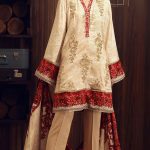 Elegant White 3a Piece Unstitched pret wear Dress By Orient Textile .com 2018