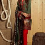Embroidered green Unstitched 3 Piece Pakistani pret wear By Orient Textile dresses Collection 2018