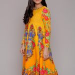 Funky yellow printed rady to wear top by Rang ja collection 2018 Funky yellow printed rady to wear top by Rang ja collection 2018