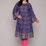 Mughal chatta blue pret wear top by Rang ja pret wear collection 2018