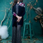 Velvet jacket for ladies available online by Zainab chottani collection 2017