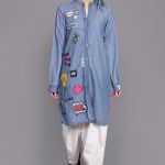 Blue denim blitz badge tunic by Generation collection 2019 online