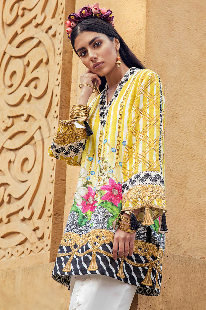 Buy Yellow Elan Casual Kurta Shirt - Online Shopping In Pakistan