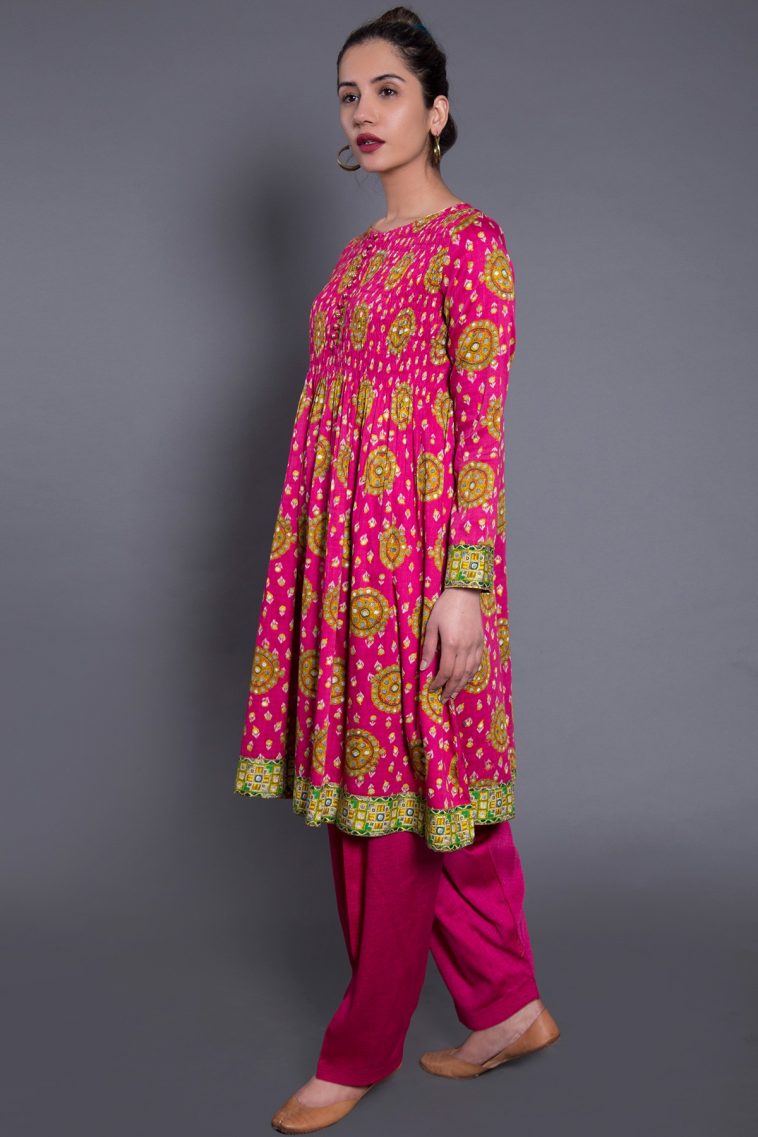Pink 2 piece ready to wear dress by Generation winter collection 2019