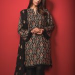 Stitched black read to wear pret by Bareeze embroidered 2019