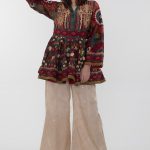 Ethnic glory maroon ready to wear top by khaadi khaas winter collection 2019