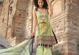 Saroni Unstitched Embroidery Lawn Suit