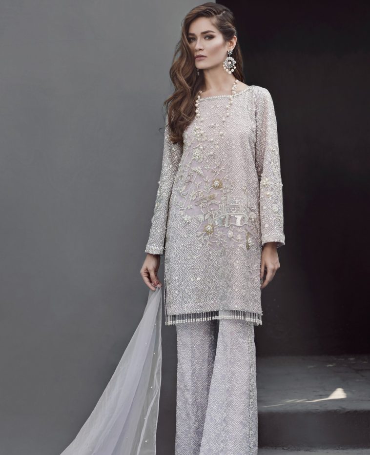 Beautiful light purple 3 piece formal stitched pret by Republic Ready to wear collection 2019