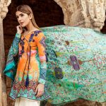 Blossoming Orange 3 piece unstitched pret by Panache lawn collection 2019