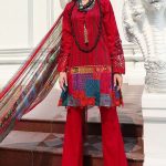 Buy This Beautiful Scarlet Red Unstitched Three Piece By Motifz Spring Collection 2018