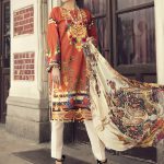 Buy this 3 piece lawn printed dress by Pakistani Dresses in Uk available at a best price of pkr3990