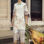 Buy this beautiful embroidered lawn dress available at a reasonably good price by Rajbari 3 piece spring collection 2018