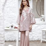 Buy this pretty embroidered stitched organza dress available at a decent price at all online and off line stores by Suffuse by Sana Yasir evening wear 2018