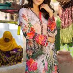 Graceful Embroidered white unstitched pret kurti by Pareesa casual prets 2018