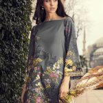 Graceful grey unstitched pret dress by Rajbari spring collection 2018