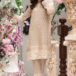 Ravishing nude ready to wear stitched pret dress by Firdous Luxe Affairs semi formal clothes 2018