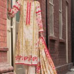 This elegant 3 piece unstitched lawn dress available at a decent price of pkr 1650 at all online and off line stores by Firdous spring collection 2018