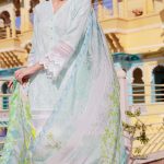 Beautiful Light green Pakistani unstitched dress by Images embroidered casuals 2018