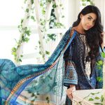 Buy this elegant printed lawn dress at a best price by Gul Ahmed spring clothes 2018