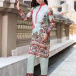 Buy this lawn dress at a very reasonable price of Rs.2500 by So Kamal spring summer collection