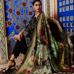 Midnight oils black 3 piece Pakistani unstitched pret by Images casual pret wear 2018