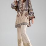 Khaadi Ethnic Casual Pakistani Dress with Embroidered Trouser