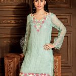 Buy this beautiful stitched organza ready to wear dress by Khaas Luxury pret collection 2018