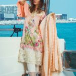Tea pink pret unstitched Pakistani pret wear by Carnation summer collection 2018