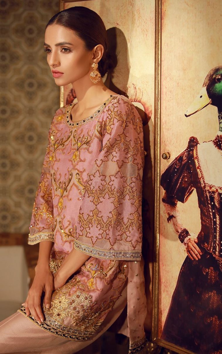 Get this ravishing embroidered Pakistani stitched dress at a best price by Tena Durrani Embroidered eid collection