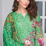 Graceful Pakistani embroidered Green 3 piece stitched pret by Bonanza Eid Clothes in UAE