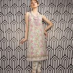 Embroidered two piece Pakistani casual dress by Sapphire in lawn