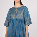 Royal fantasy blue stitched Pakistani dress in Dubai by Sapphire