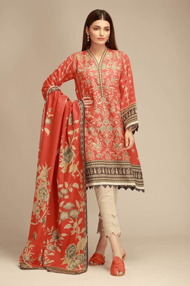 Designer Pakistani Suit by Khaadi Winter Collection