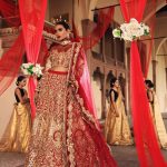 Red Bridal Lehenga by Erum Khan